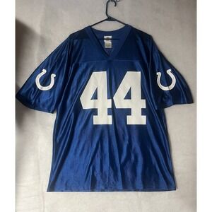 Indianapolis Colts Dallas Clark Jersey Size Large Blue NFL Team Apparel #44